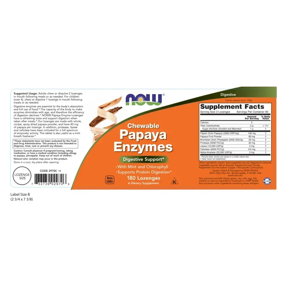 Product image for Papaya Enzymes.