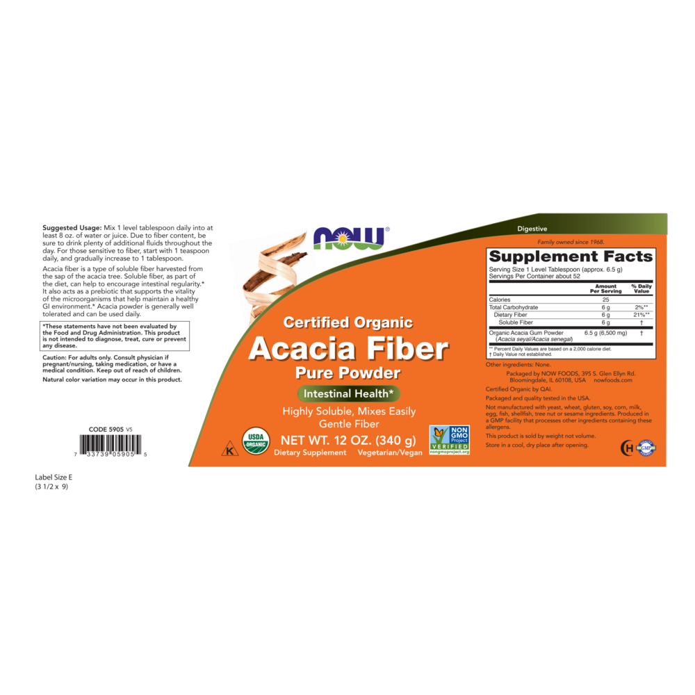 Product image for Acacia, Organic Powder.
