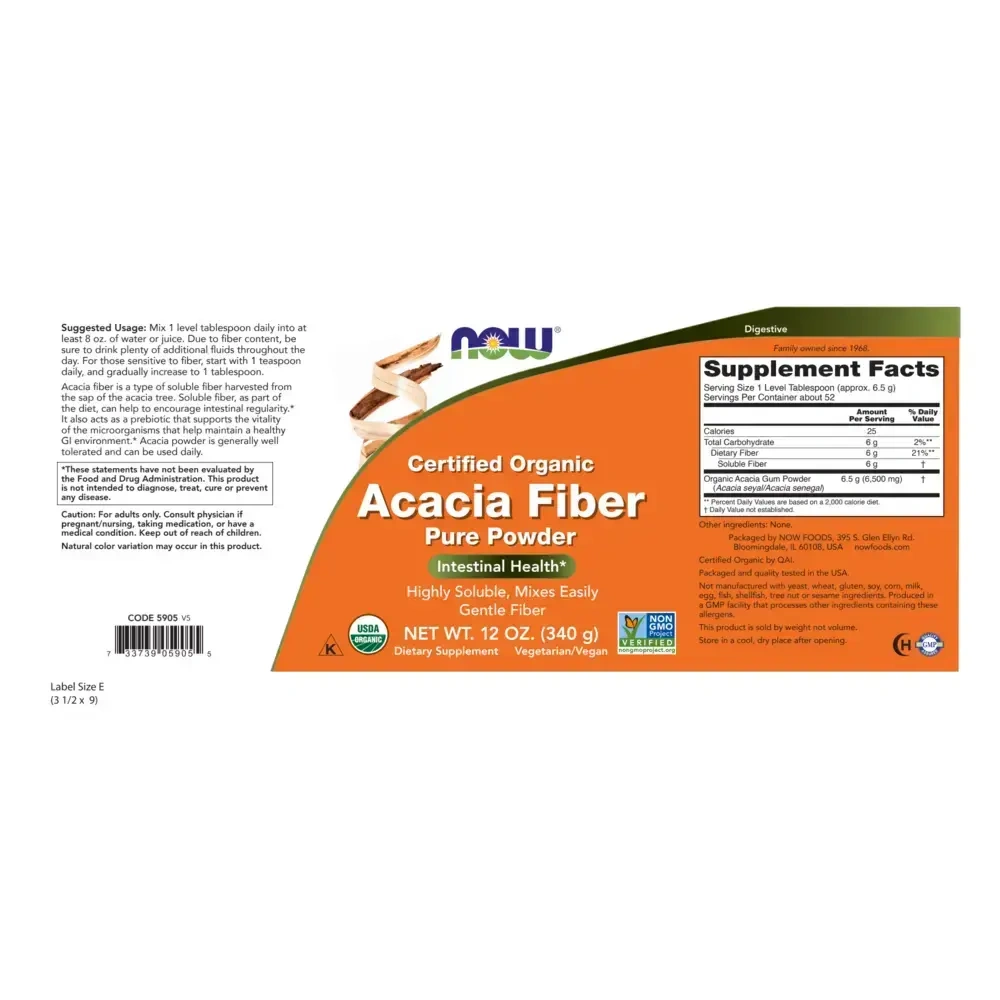 Product image for Acacia, Organic Powder.