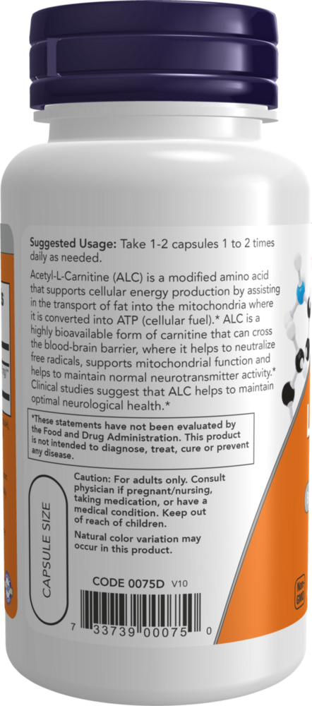 Product image for Acetyl-L Carnitine 500mg.