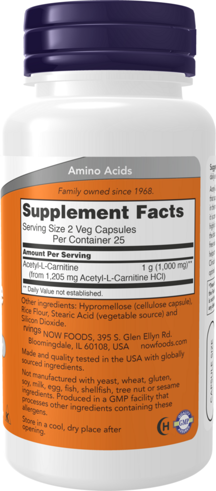 Product image for Acetyl-L Carnitine 500mg.