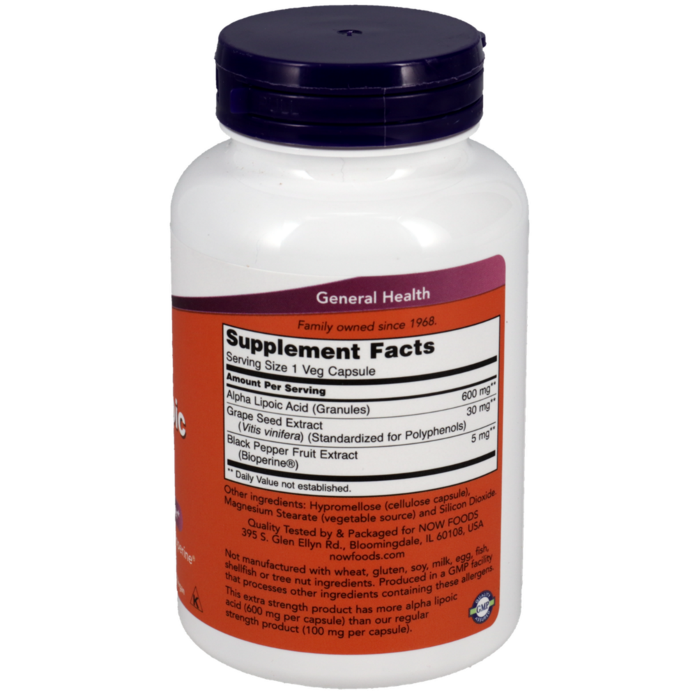 Product image for Alpha Lipoic Acid 600mg.