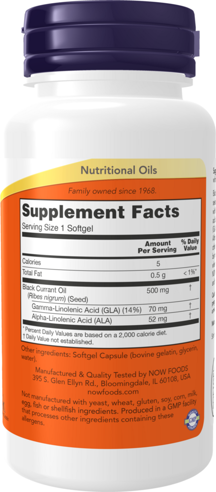 Product image for Black Currant Oil 500mg.