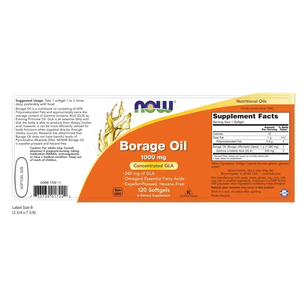 Product image for Borage Oil 1000mg.