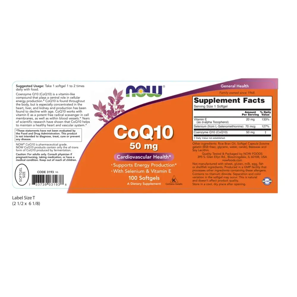 Product image for CoQ10 50mg.