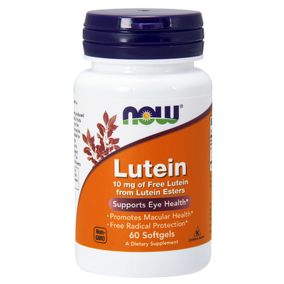 Lutein 10mg (60 Softgels) by NOW Foods