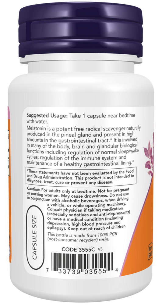 Product image for Melatonin 5mg.