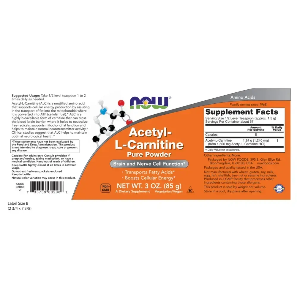 Product image for Acetyl-L Carnitine Powder.