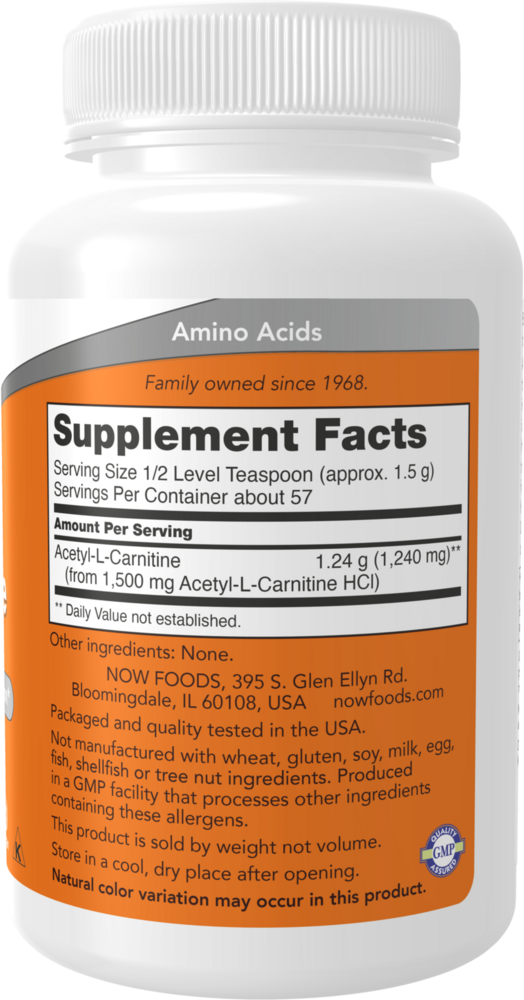Product image for Acetyl-L Carnitine Powder.