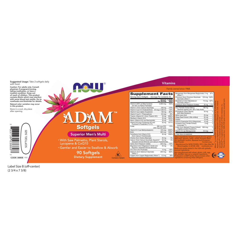 Product image for Adam Men's Multi.
