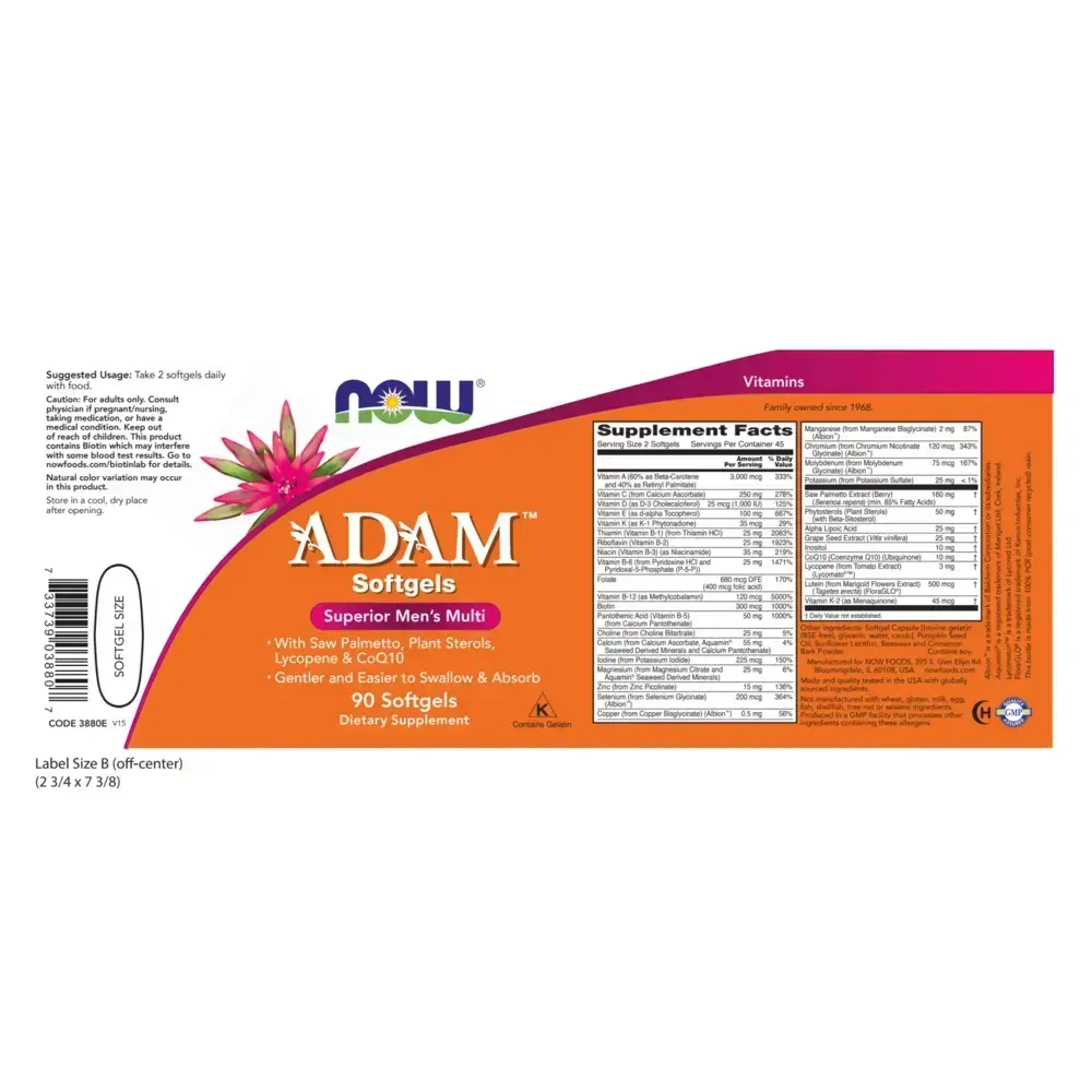 Product image for Adam Men's Multi.