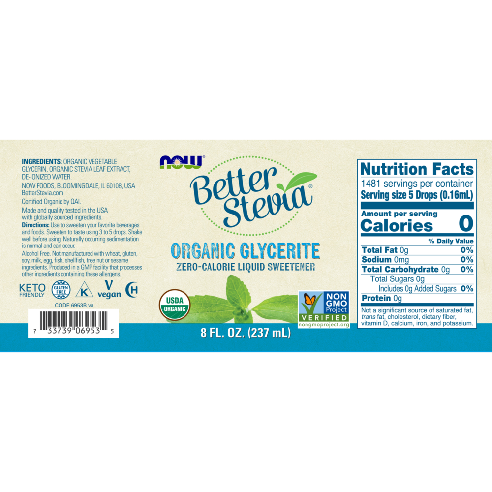 Product image for Better Stevia Glycerite.