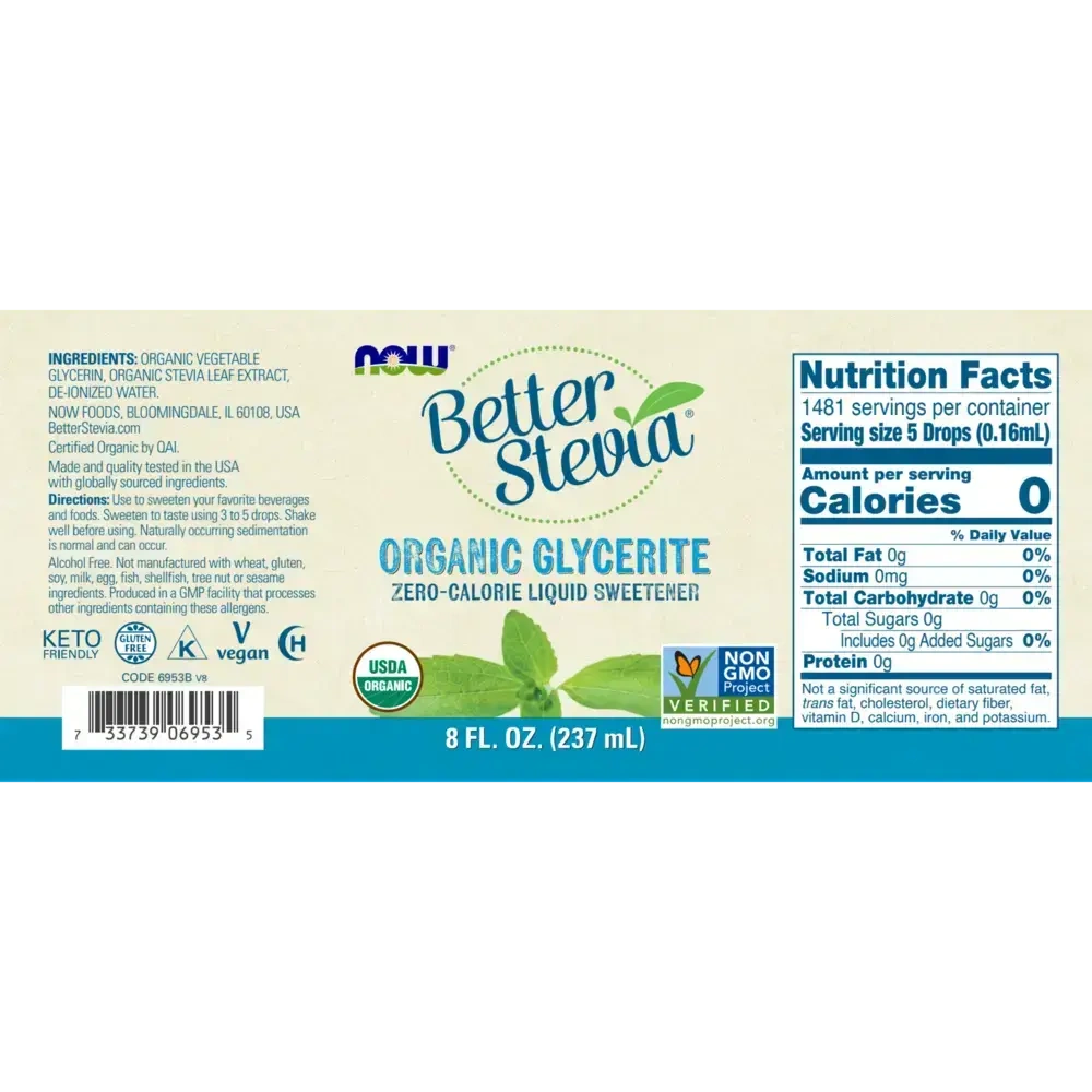Product image for Better Stevia Glycerite.