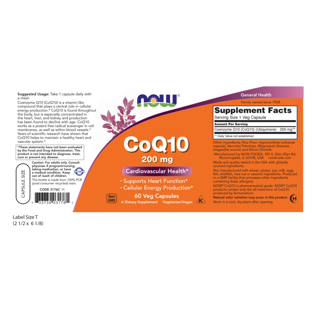 Product image for CoQ10 200mg.