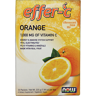 Effer-C Orange (30 packets) by NOW Foods