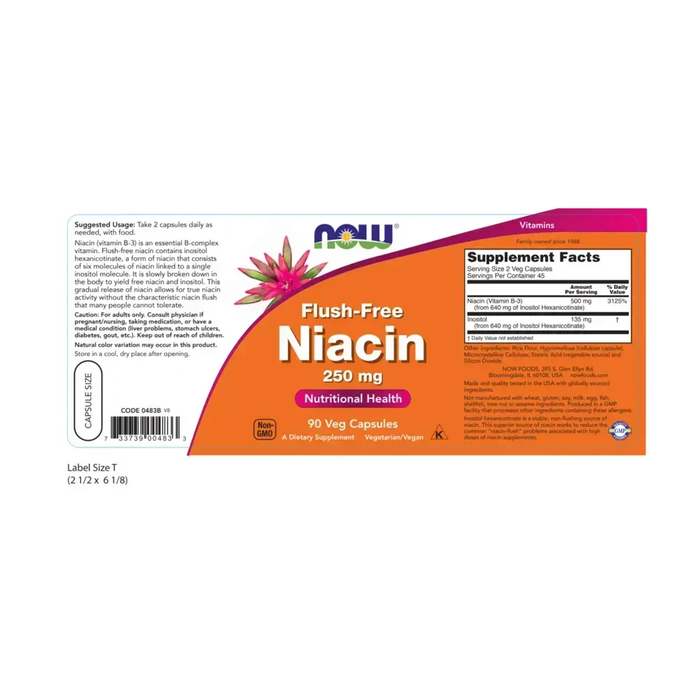 Product image for Flush-Free Niacin 250mg.