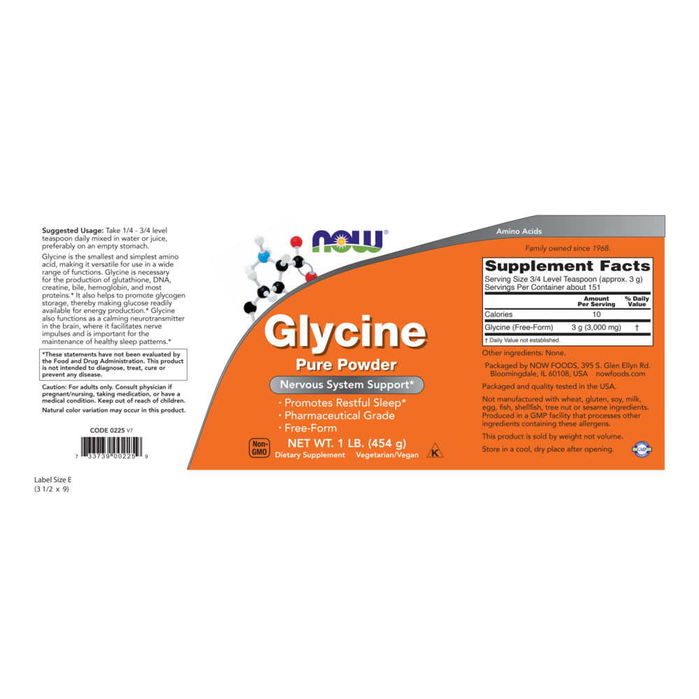 Product image for Glycine Powder.