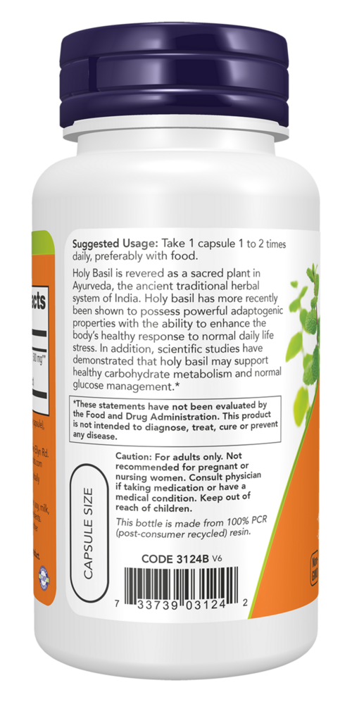 Product image for Holy Basil Extract 500mg.