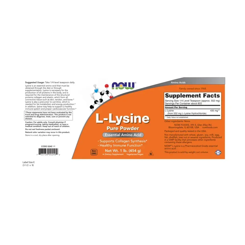 Product image for L-Lysine Powder.