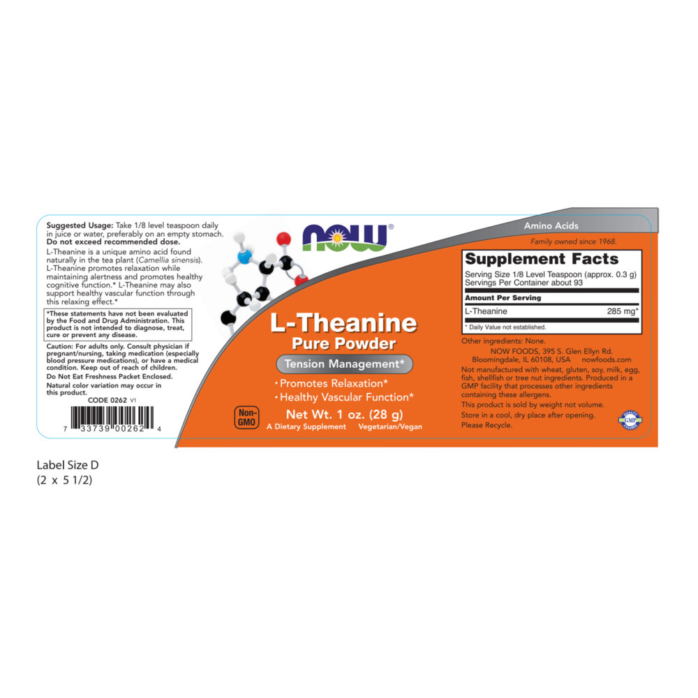 Product image for L-Theanine Powder.