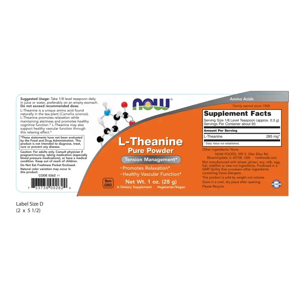 Product image for L-Theanine Powder.