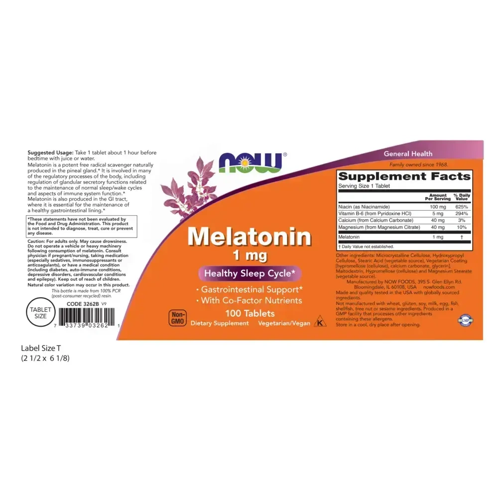 Product image for Melatonin 1mg.