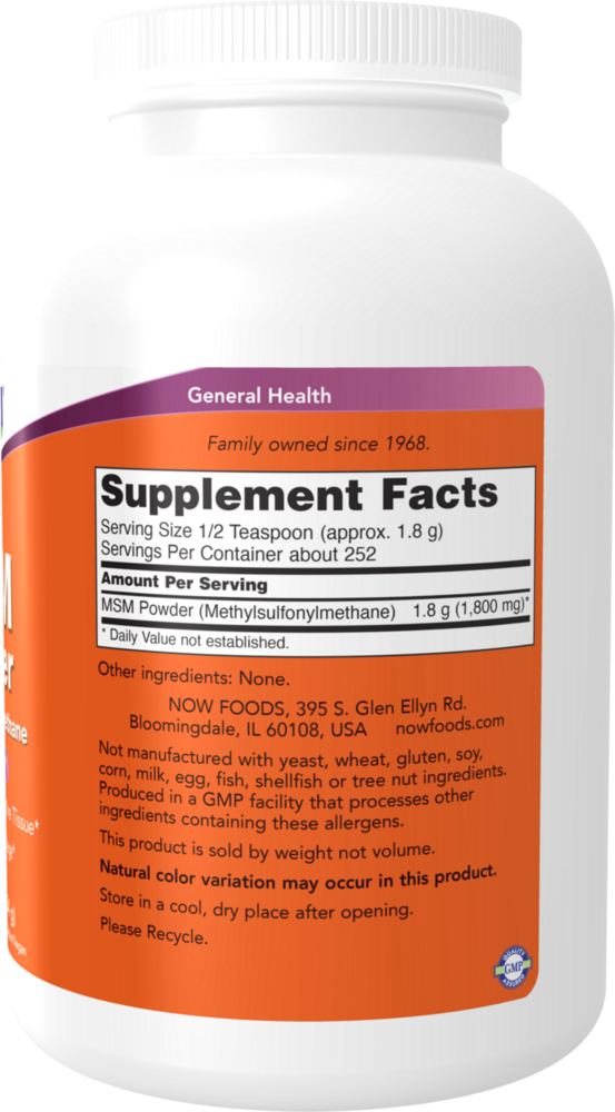 Product image for MSM Powder.