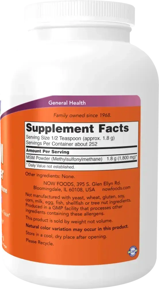 Product image for MSM Powder.