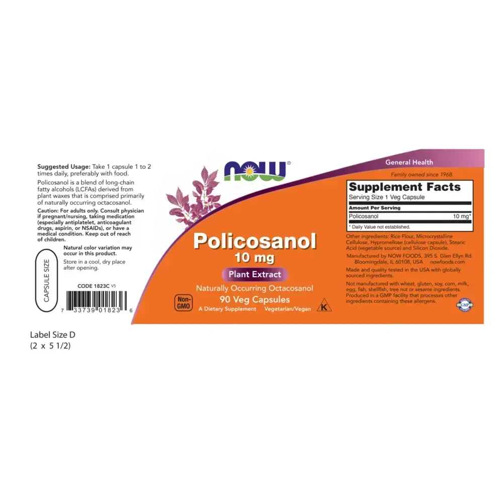 Product image for Policosanol 10mg.