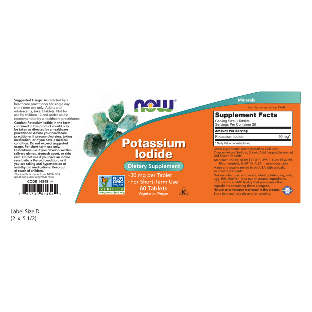 Product image for Potassium Iodide 30mg.