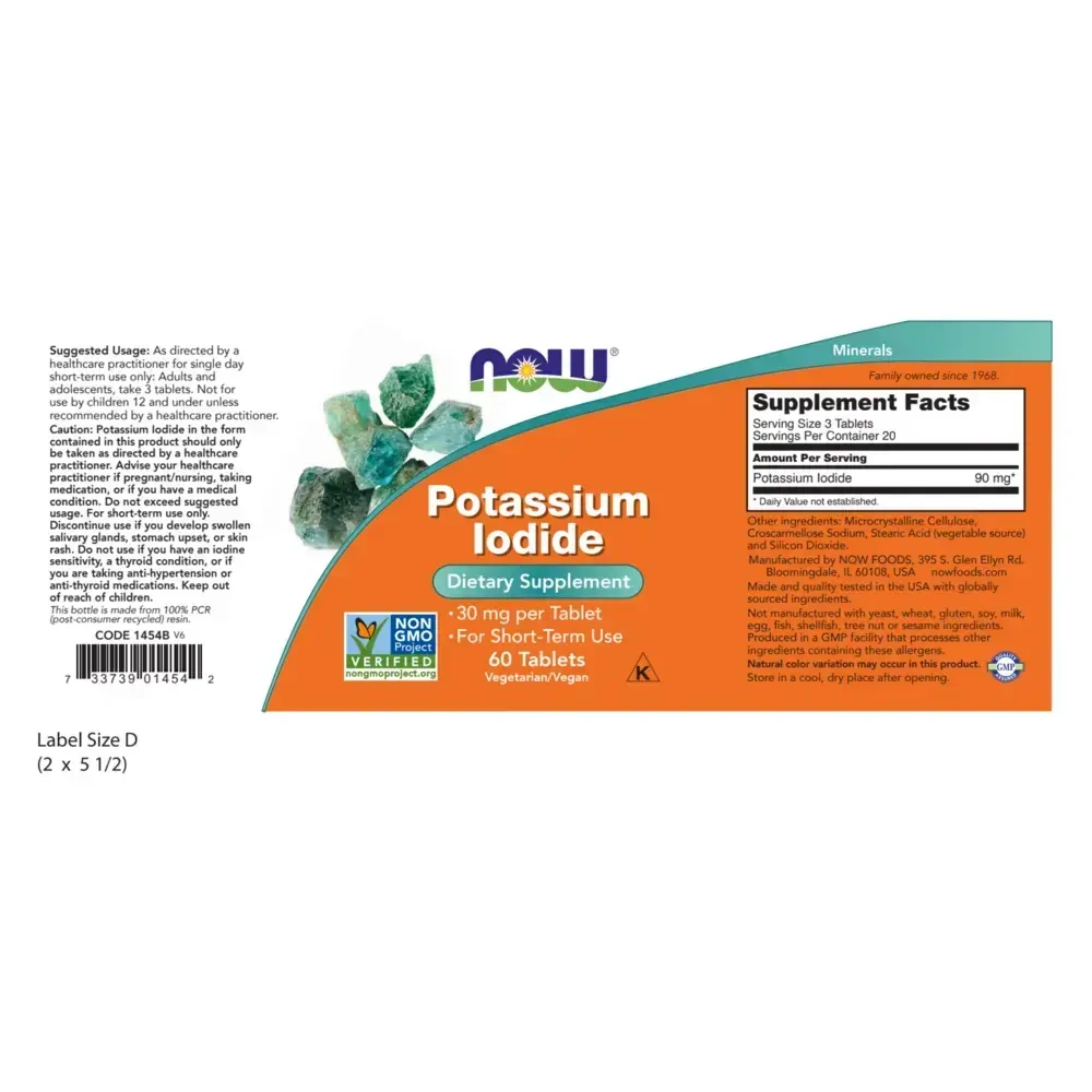 Product image for Potassium Iodide 30mg.