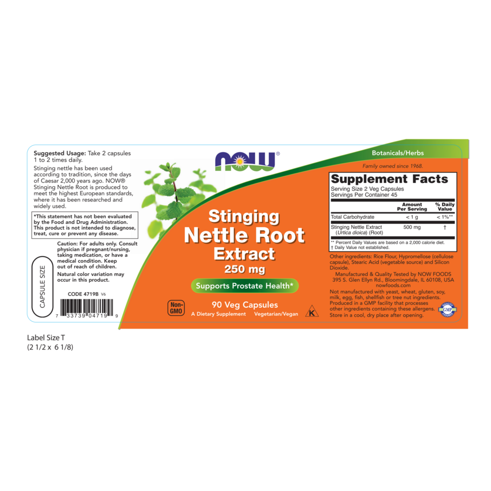 Product image for Stinging Nettle Root Extract 250mg.