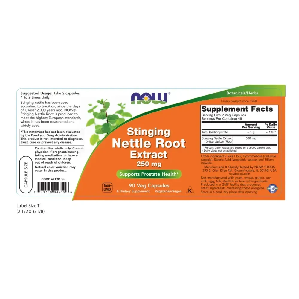 Product image for Stinging Nettle Root Extract 250mg.