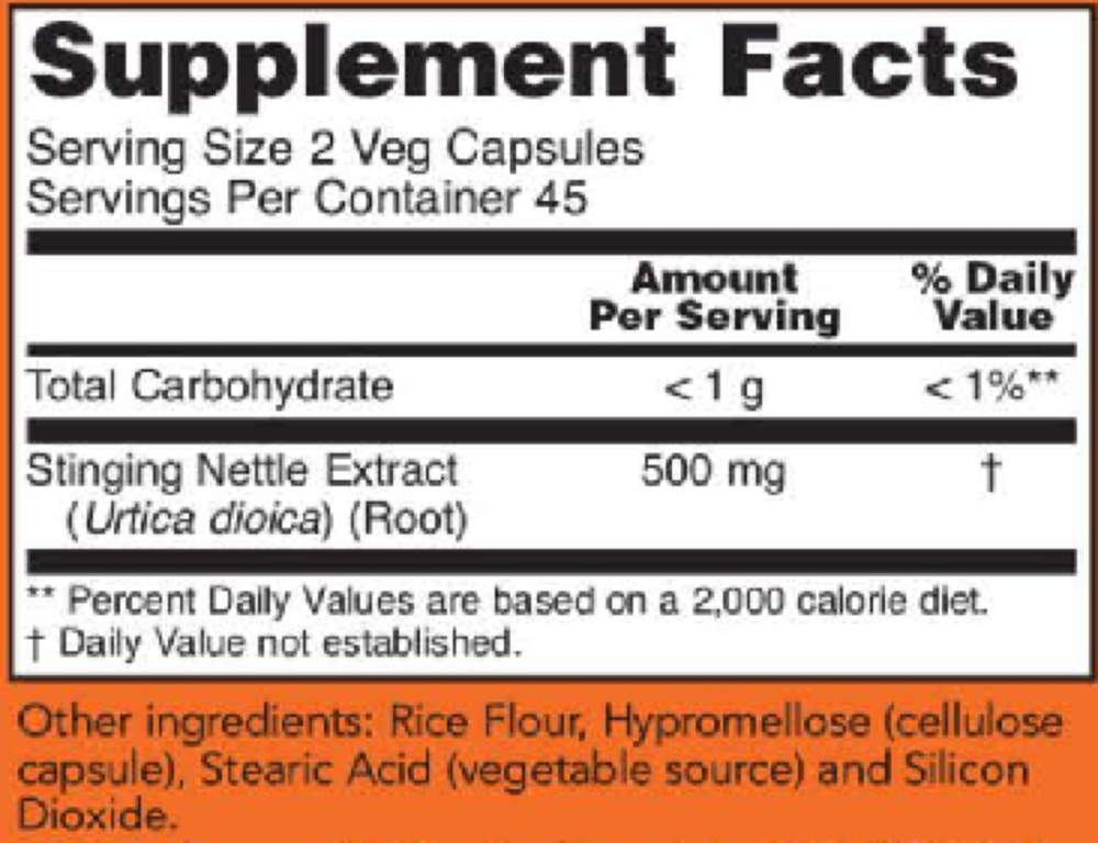Product image for Stinging Nettle Root Extract 250mg.