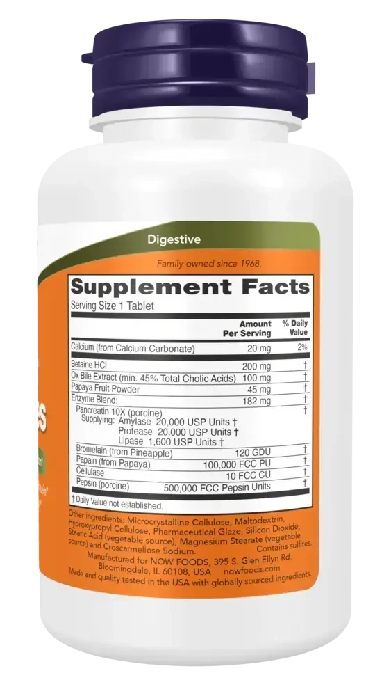 Product image for Super Enzymes Tablets.