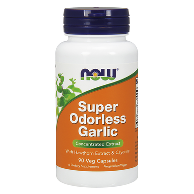 Super Odorless Garlic (90 capsules) by NOW Foods