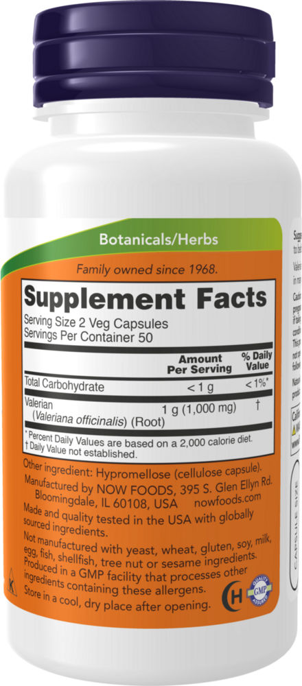 Product image for Valerian Root 500mg.
