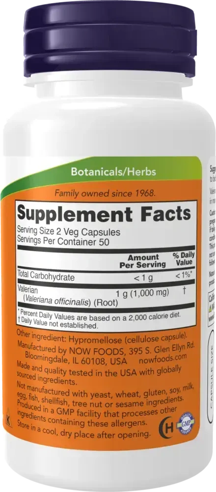 Product image for Valerian Root 500mg.