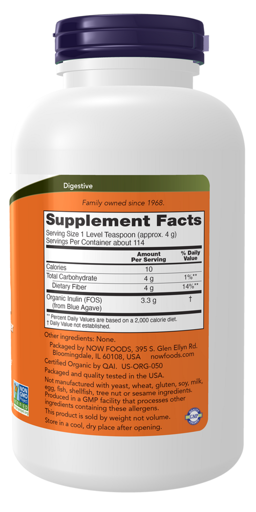 Product image for Inulin Prebiotic Pure Powder.