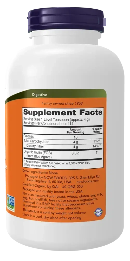 Product image for Inulin Prebiotic Pure Powder.
