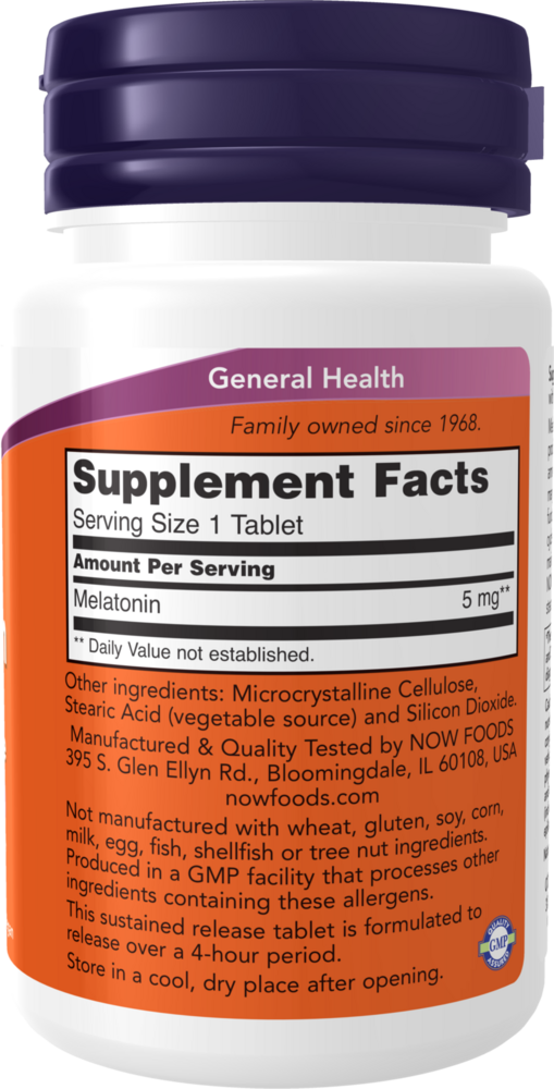 Product image for Melatonin 5mg SR.
