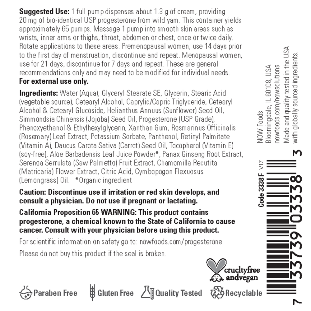 Product image for Progesterone Balancing Skin Cream.