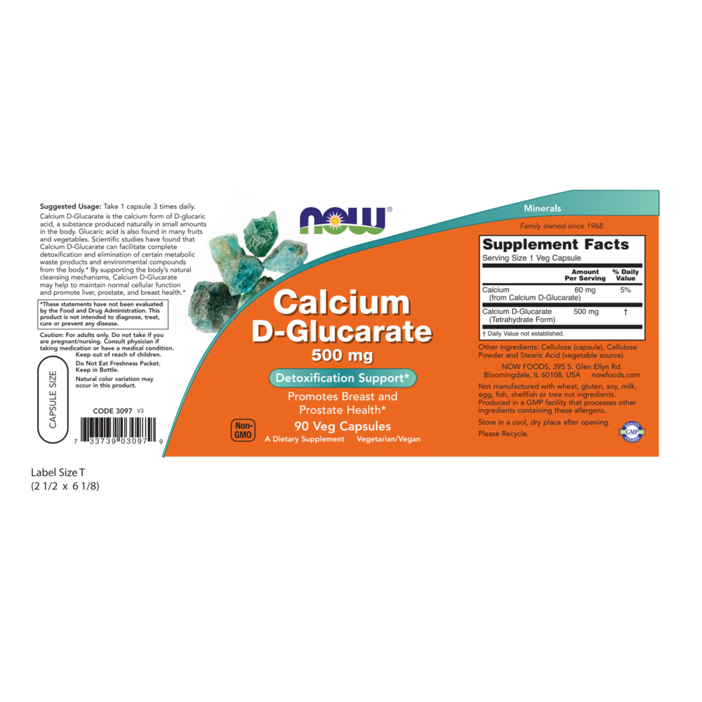 Product image for Calcium D-Glucarate.