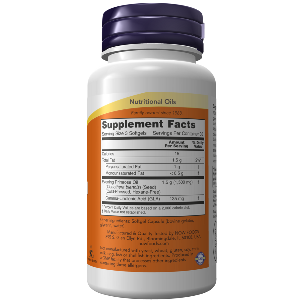 Product image for Evening Primrose Oil.