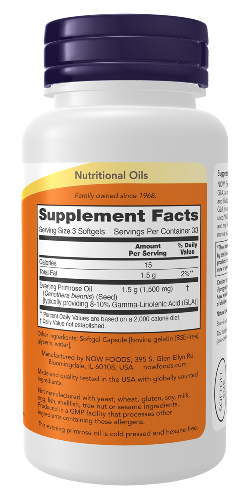 Product image for Evening Primrose Oil.
