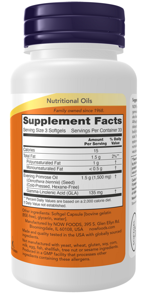Product image for Evening Primrose Oil.