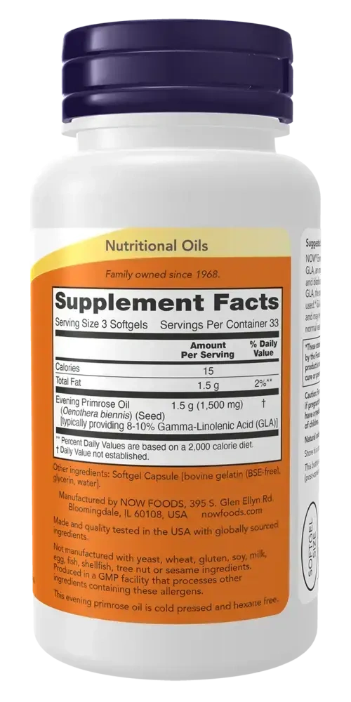 Product image for Evening Primrose Oil.