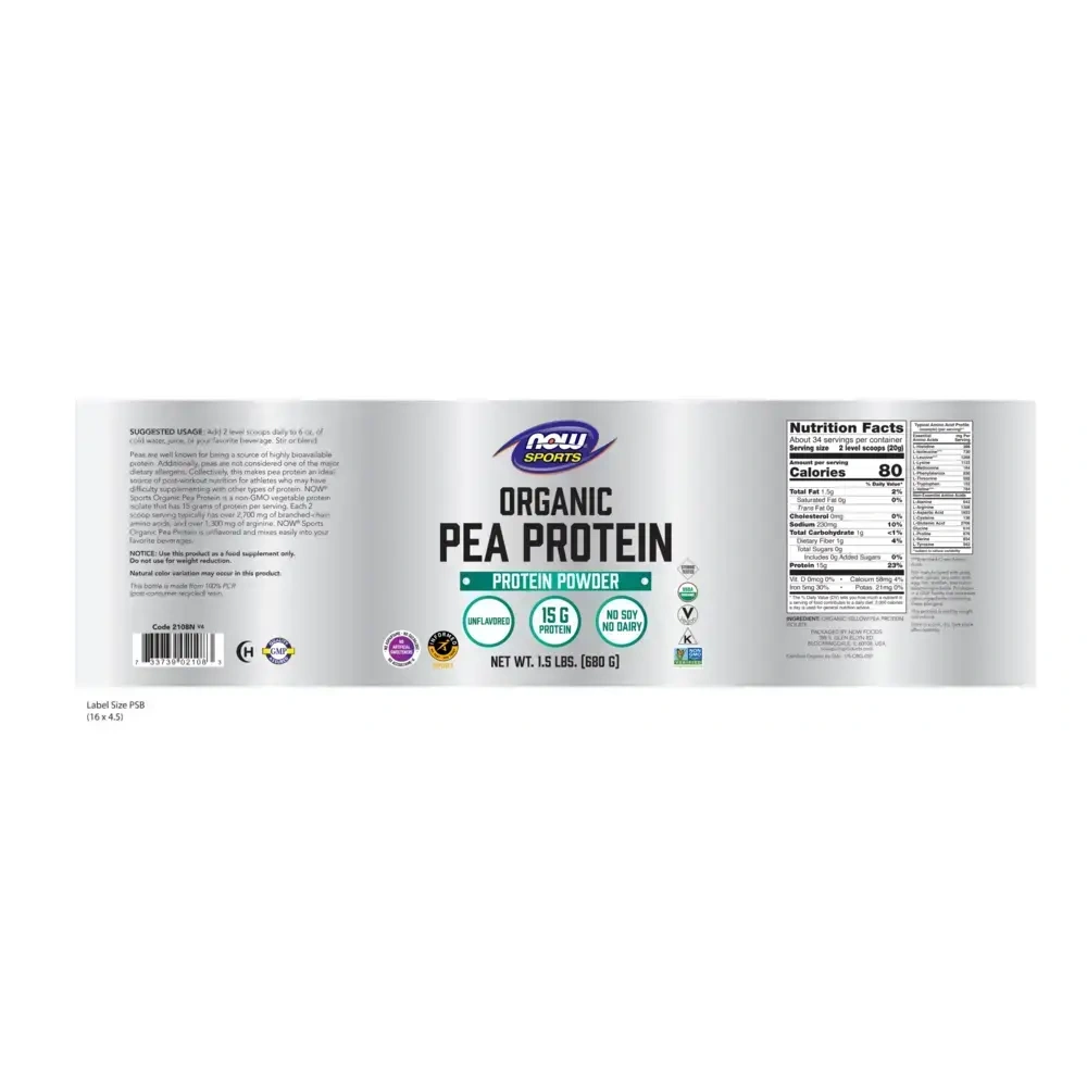 Product image for Organic Pea Protein.