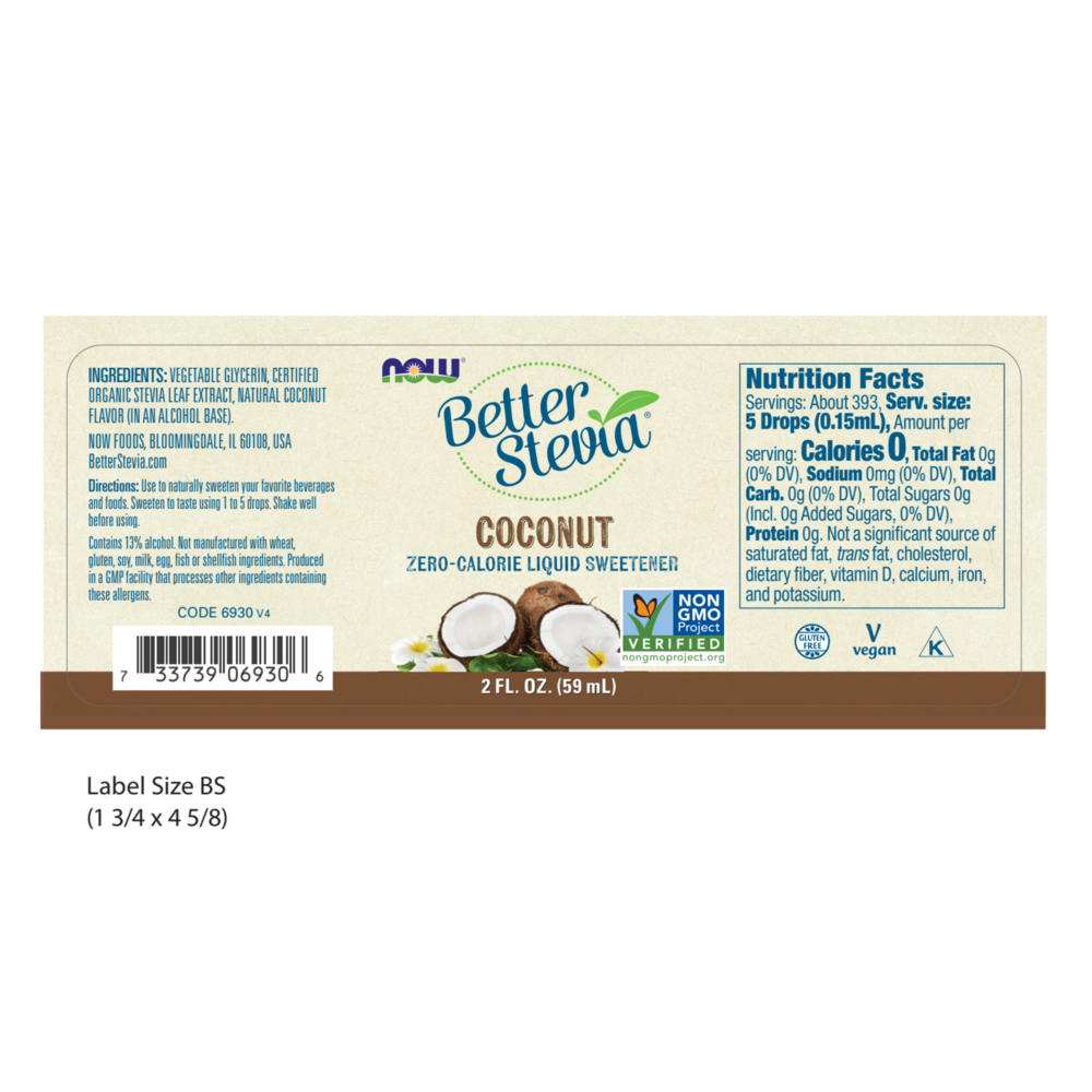 Product image for Better Stevia Coconut.