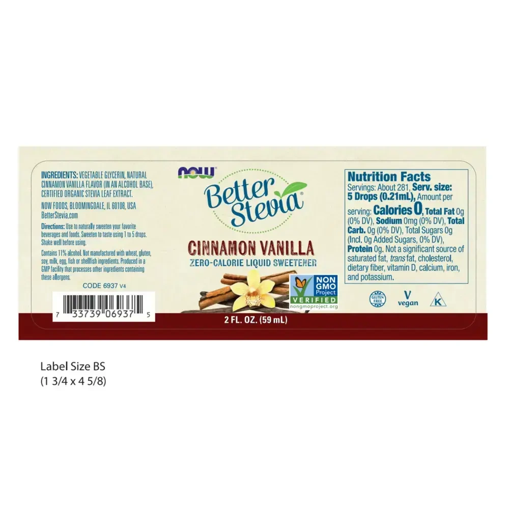 Product image for Better Stevia Cinn-Vanilla.